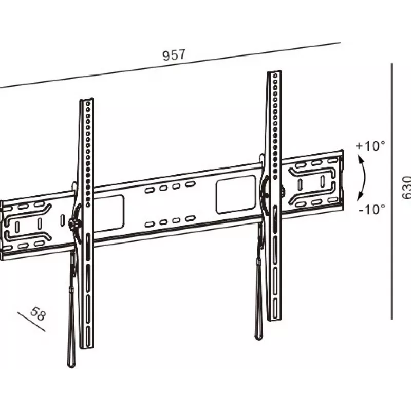 TV mount TB TB-951 for TVs up to 120 inches, max load 100 kg, VESA 900×600