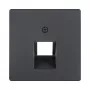 Berker 14076086 Centre Piece for UAE Socket Q.1/Q.3, Anthracite, Pack of 10