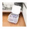 Container for cleaning liquids Rotho Basic 4.5 L model 1770201100RP, transparent technopolymer with lid and hanger hole