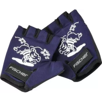 Cycling Gloves fischer fahrrad 86308 — Black, Short Cuff, Size S