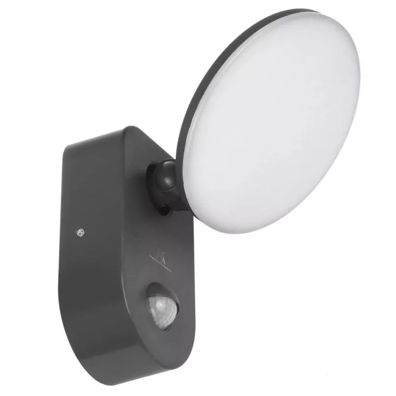 Wall Light MACLEAN MCE367 LED with PIR Sensor, outdoor LED wall lamp with motion detector