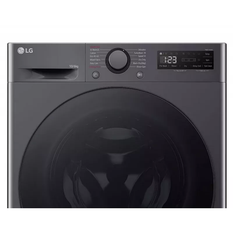 LG F4DR510S2M Washer Dryer 10 kg / 6 kg 1400 RPM Black