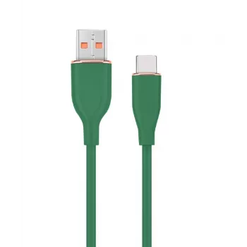 Type-C USB charging and data cable, 1.5 m, green