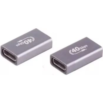 USB-C connector ShiverPeaks 13-60003 40 Gbps metal housing, single-ended data/charging connector