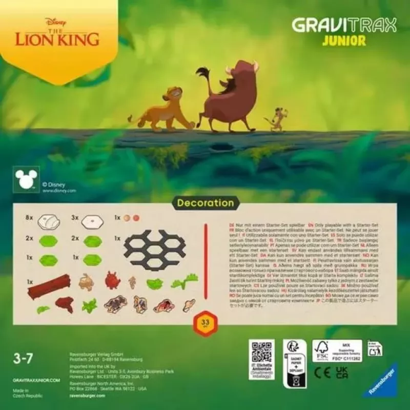 GraviTrax Junior Expansion Lion King, railway