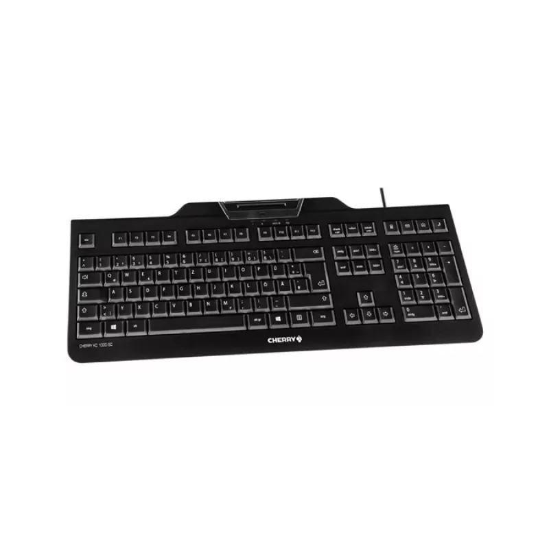 CHERRY KC 1000 SC keyboard USB QWERTZ Swiss Black