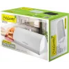 Bread loaf container Maestro MR-1676-WHITE, stainless steel hinge lid, white, 385×255×190 mm