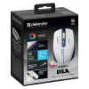 Wireless gaming mouse DEFENDER MM-282 RF — ambidextrous, optical 1800 DPI, 5 buttons, USB, battery-powered
