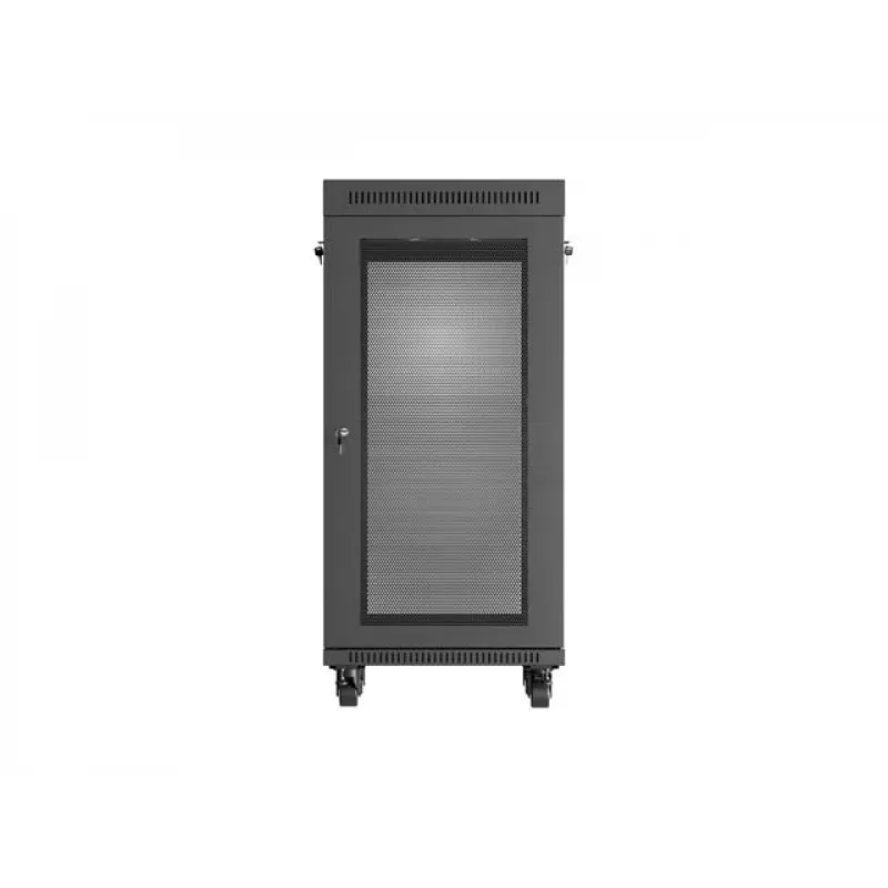 Rack cabinet LANBERG FF01-6624-23BL 24U freestanding 19 inch 600×600 mm IP20 black
