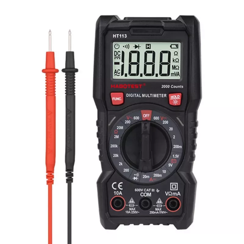 Digital multimeter Habotest HT113 — AC/DC voltage and current measurement