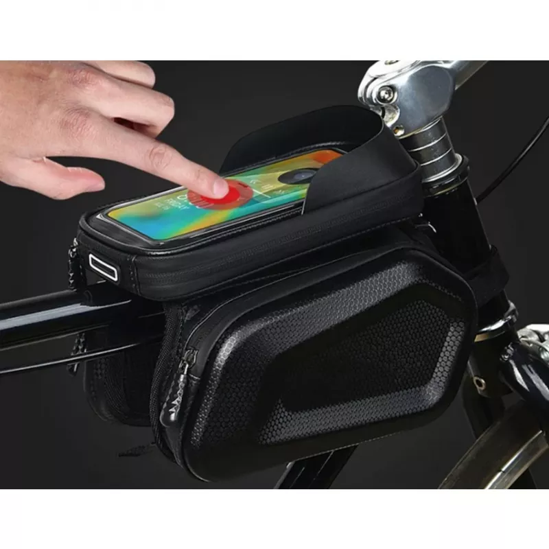Extralink Bicycle Bag, Waterproof Frame Pannier with Phone Case
