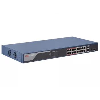 Hikvision DS-3E1318P-EI network switch Managed Fast Ethernet (10/100) Power over Ethernet (PoE) 1U Blue