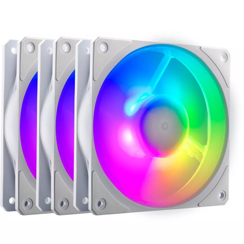COOLER MASTER Mobius 120P ARGB 120mm White 3-Pack