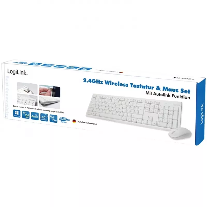 Wireless Keyboard Mouse Combo LogiLink ID0104W
