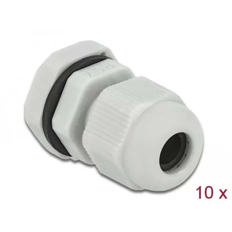 Cable Gland DeLOCK 60193 Grey Plastic 10 pcs