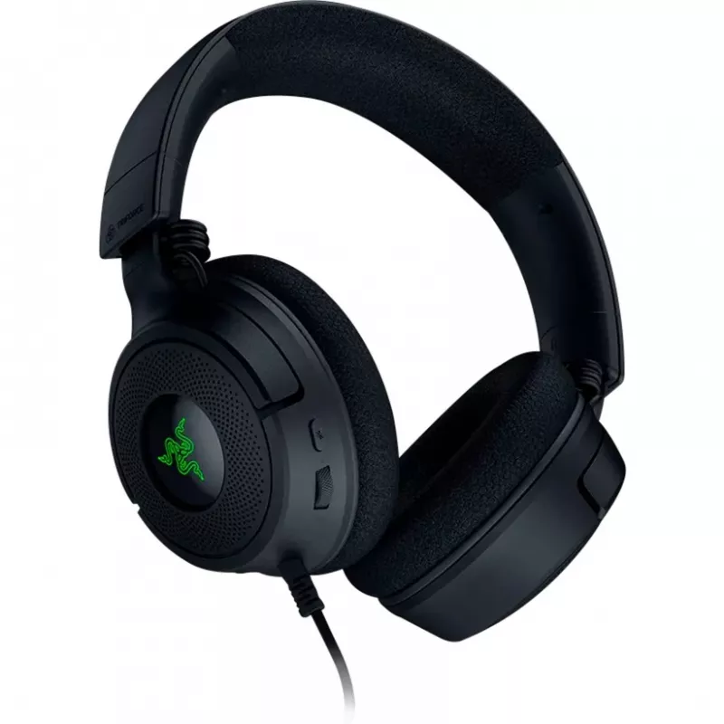 Razer Kraken V4 X - Wired PC Gaming Headset (TriForce 40mm Drivers Retractable Cardioid Mic 7.1 Surround Sound Chroma RGB for PC - Console & Phone