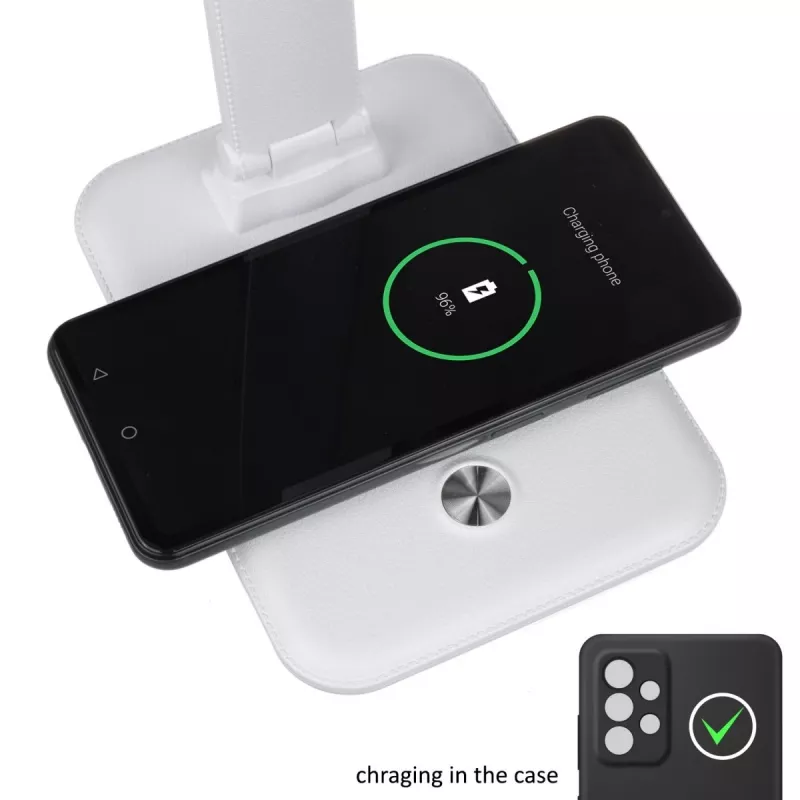 LED desk lamp MACLEAN MCE616W 9W with built-in Qi wireless charger
