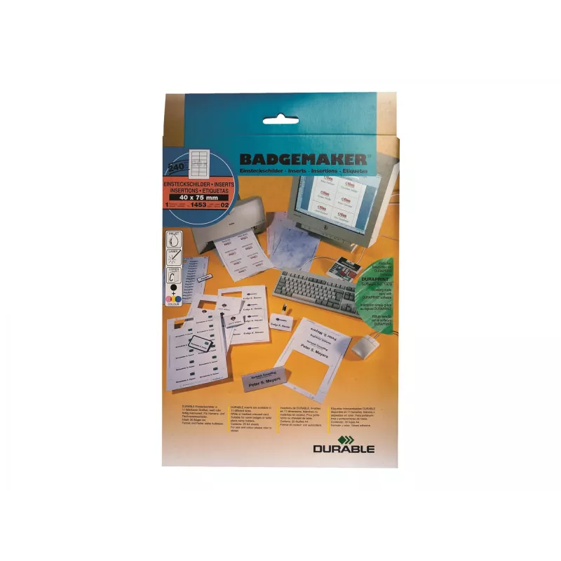 Name Badge Inserts Durable 1453-02