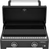 Gas Plancha Campingaz Onyx 2 2217205 — 2-burner plancha with cast-iron cooking surface