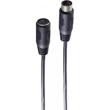 Audio Cable ShiverPeaks BS10104 2.5m DIN 5-pin Male to Female Black