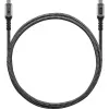Goobay USB Cable-C with Braided Sleeve, USB4, 240 W, 40 Gbit/s, Power Delivery, 1,5 M (1.50m, USB 4.0, 240W), USB Cable