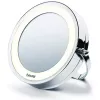 Illuminated cosmetics mirror Beurer BS59 diameter 11 cm silver