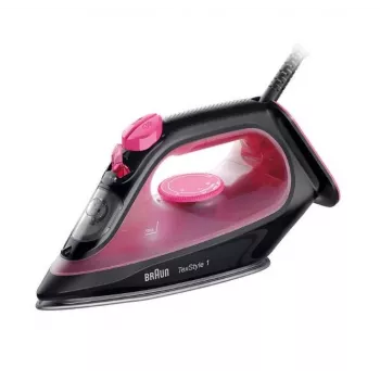 Braun TexStyle 1 Dry & Steam iron Ceramic soleplate 2000 W Black, Purple