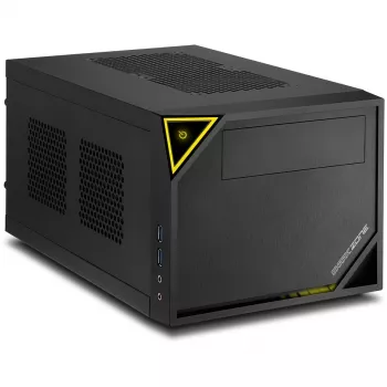 PC Case Sharkoon SHARK ZONE C10 Mini-ITX Black, Yellow