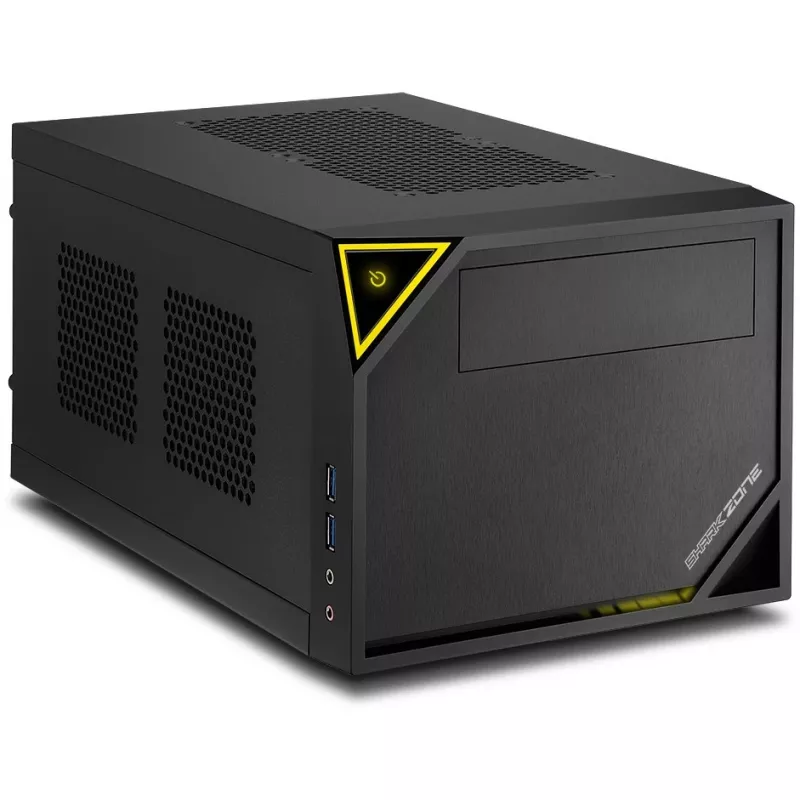 PC Case Sharkoon SHARK ZONE C10 Mini-ITX Black, Yellow