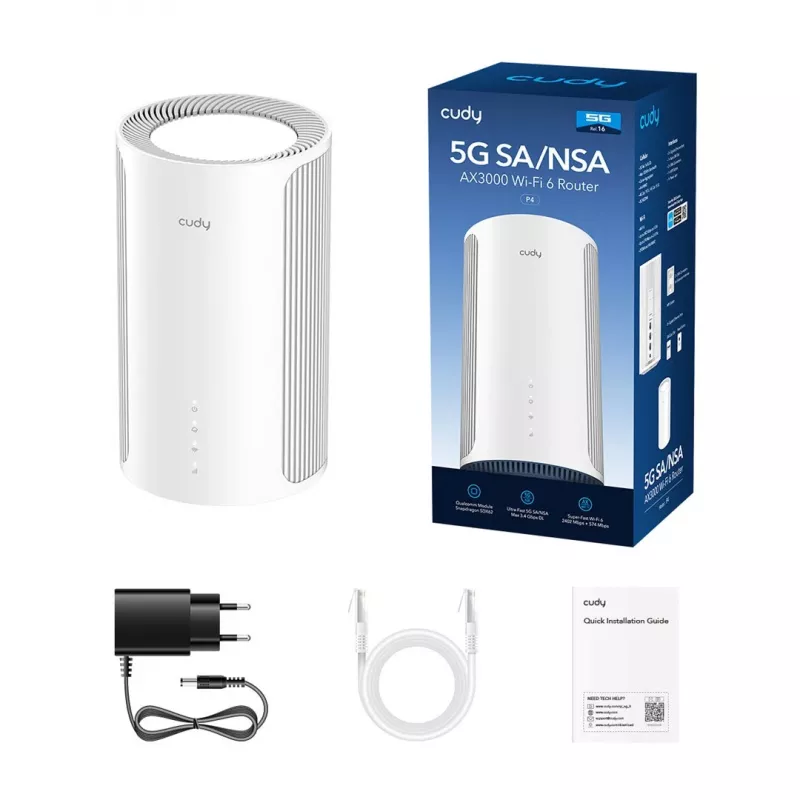 2 X Router Mesh fast high-performance home network WiFi-6 AX3000 Dualband Cudy P4 5G S