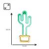 Neon Lights MANTA SNL07GN Green Yellow Cactus Style decorative LED neon sign