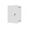 Lanberg WF10-2309-00S 9U 10 inch Wall-Mounted Rack Cabinet, Grey, Glass Door, Flat-Pack