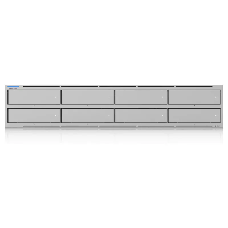 Ubiquiti UniFi UNAS Pro 8 Network Storage, 2HE, rackmount, 10 Gbps, 8x HDD / 2x M.2 Slots UniFi Integrations (UNAS-PRO-8)
