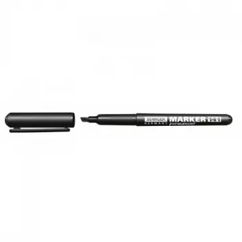Permanent marker Stanger M141, black ink, 1–3 mm tip