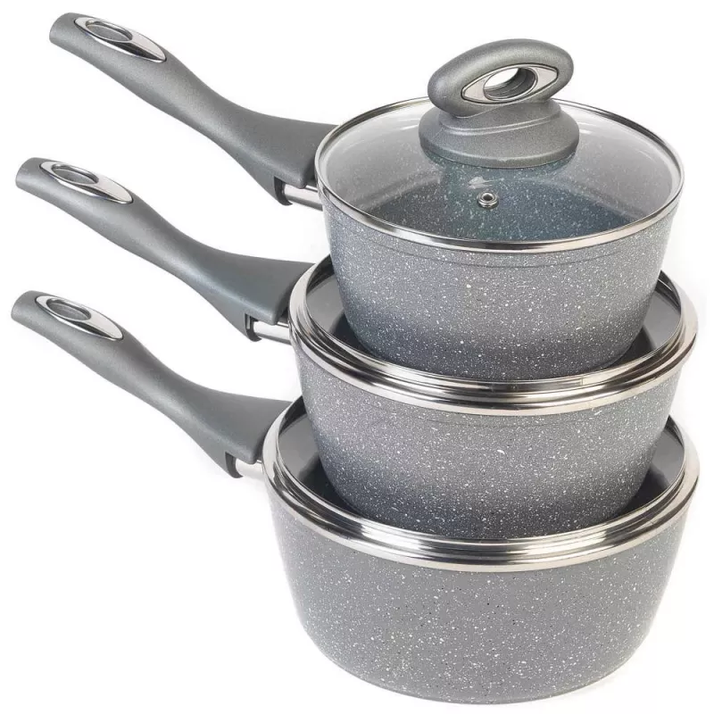 Saucepan set Salter BW02986G1EU7 — 3-piece saucepans 16cm, 18cm, 20cm