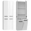 Topeshop NEL 2K DD white gloss bathroom storage cabinet White