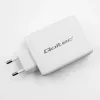 Charger QOLTEC 100W GaN USB-C Dual PD 5–20V 1.5–5A, 2×USB-C