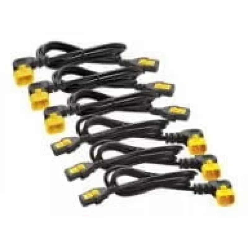 APC Power Cord Kit (6 ea), Locking, C13 to C14 (90 Degree), 1.2m