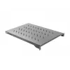 Rack shelf LANBERG AK-1010-B for 19 inch cabinets, 1U, 482.6×750×45 mm, max load 15 kg, black