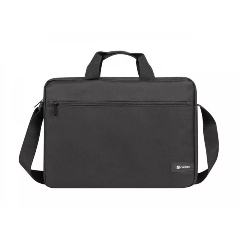 Briefcase NATEC Wallaroo 39.6 cm (15.6 inch) — Polyester laptop briefcase, fits 15.6 inch screens, black