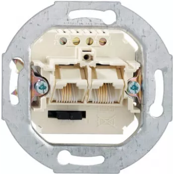 Socket outlet RJ-45 Rutenbeck 13010440 White