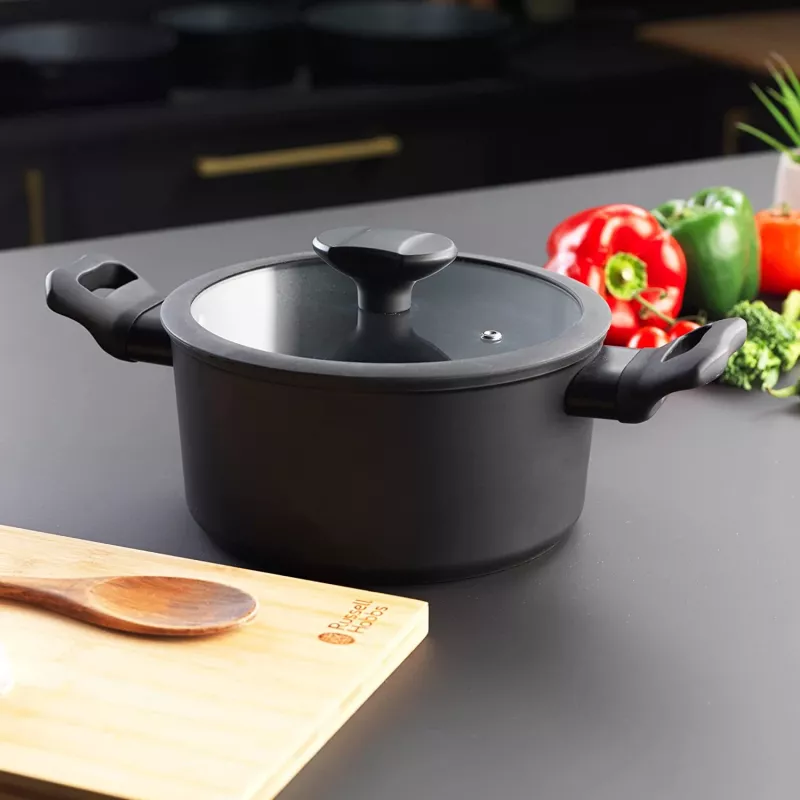 Stockpot Russell Hobbs RH01863EU7 20 cm Crystaltech cookware stainless steel glass lid