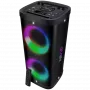 Portable speaker SVEN PS-930, black, power output 2x75W (RMS), TWS, Bluetooth, FM, USB, microSD, LED-display, lithium battery