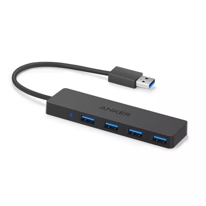 USB Hub Anker Innovations A7516016 USB 3.2 Gen 1 Type-A 5000 Mbit/s Black