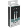 AENO Replacement toothbrush heads, White, Dupont bristles, 2pcs in set (for ADB0007/ADB0008)
