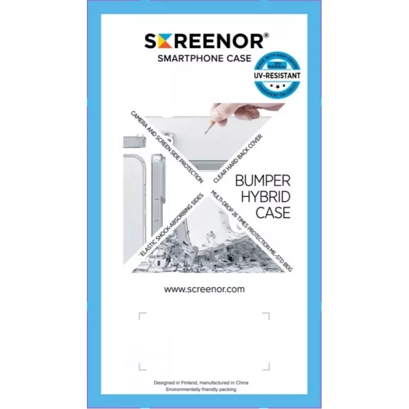 Cover Screenor BUMPER Google Pixel 9A Transparent 6.3 inch