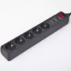 Gembird SPG5-C-5 power extension 1.5 m 5 AC outlet(s) Black