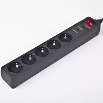 Gembird SPG5-C-5 power extension 1.5 m 5 AC outlet(s) Black