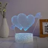 Manta SNL115RGB RGB 3D heart decorative LED lamp set