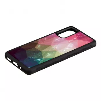 Protective phone case iKins for Samsung Galaxy S20 — water flower pattern, black